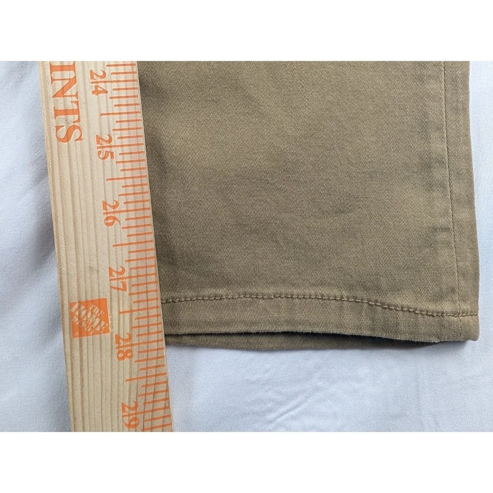 7 For All Mankind Slimmy Pants Boys 12 Khaki Slim Straight Leg 7FBB2919 NEW